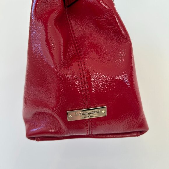 NWOT Kate Spade New York Claverly Maryanne Patent Leather Red Tote Bag Double Ha - Picture 6 of 12